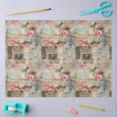 Collage of old postcards seidenpapier (Basteln)