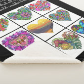 Collage of Painted Hearts, mit Zitat Sherpadecke (3/4)