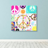 Collage of Peace Leinwanddruck (Insitu (Holzboden))
