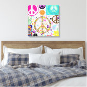 Collage of Peace Leinwanddruck (Insitu (Schlafzimmer))