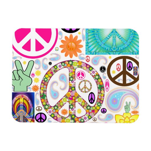 Collage of Peace Magnet (Horizontal)