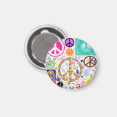 Collage of Peace Magnet (Vorderseite/Rückseite)