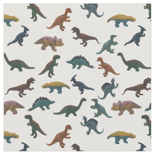 Collage of Plastic Toy Dinosaurier Stoff (Nahaufnahme)