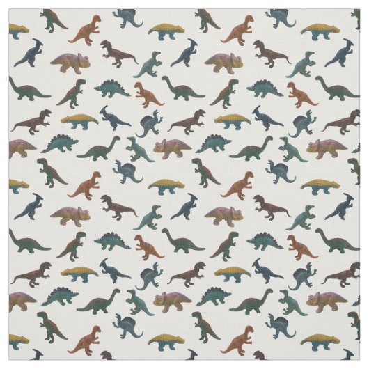 Collage of Plastic Toy Dinosaurier Stoff (Muster)