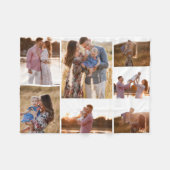 Collage of Sieben Personalisierte Foto Blanket Fleecedecke (Vorderseite (Horizontal))