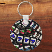 Collage of Slot Machine Rollen Schlüsselanhänger (Vorderseite)