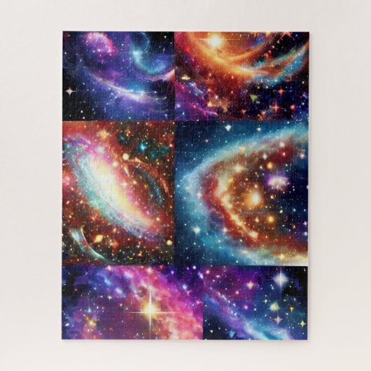 Collage of unfinity mysteries of cosmos and beyond puzzle (Vertikal)