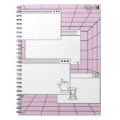 Collage of user interface elements. Cyberpunk und Notizblock (Vorderseite)