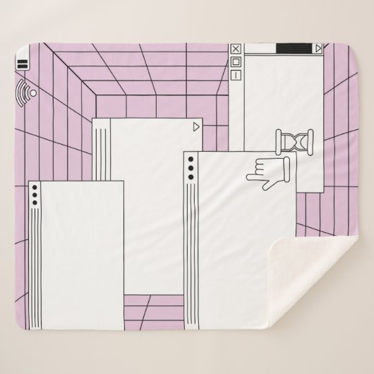 Collage of user interface elements. Cyberpunk und Sherpadecke (Vorderseite (Horizontal))