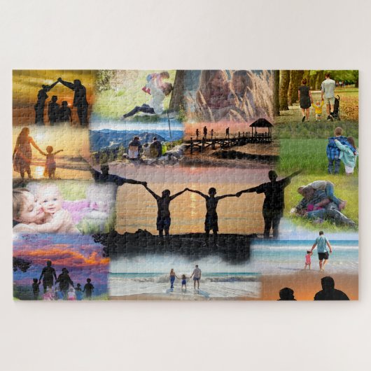 Collage of Your Family Fotos Puzzle (Horizontal)