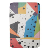 Collage Paper Black Dots Badematte (Vorderseite Vertikal)