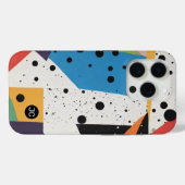 Collage Paper Black Dots Case-Mate iPhone Hülle (Rückseite (Horizontal))