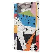 Collage Paper Black Dots Klemmbrett (Links)