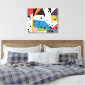 Collage Paper Black Dots Leinwanddruck (Insitu (Schlafzimmer))