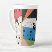 Collage Paper Black Dots Milchtasse (Linke Ecke)
