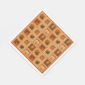 Collage Paper der Erntedank-Briefmarke Serviette (Ecke)