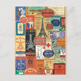 Collage Paris Postkarte