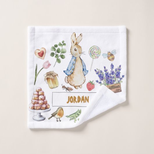 Collage Peter der Kanbit Badhandtuch Set (Waschlappen)