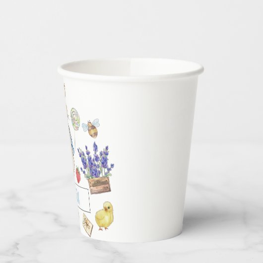 Collage Peter der Kanbit Pappbecher (Links)