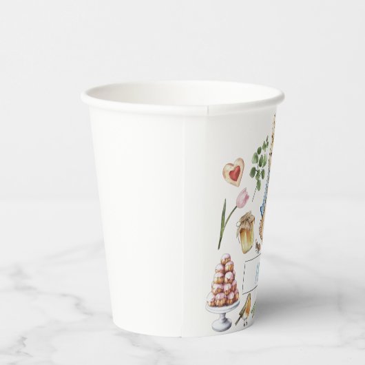 Collage Peter der Kanbit Pappbecher (Rechts)