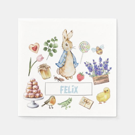 Collage Peter der Kanbit Serviette (Vorderseite)