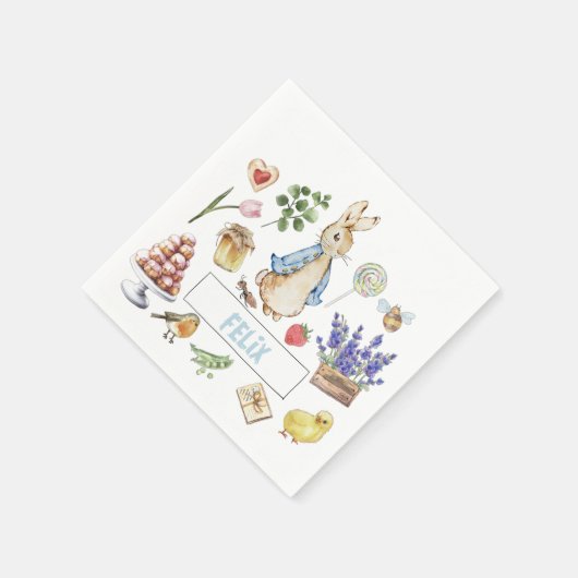 Collage Peter der Kanbit Serviette (Ecke)