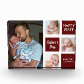 Collage Photos First Father's Day Fotoblock (Vorderseite)