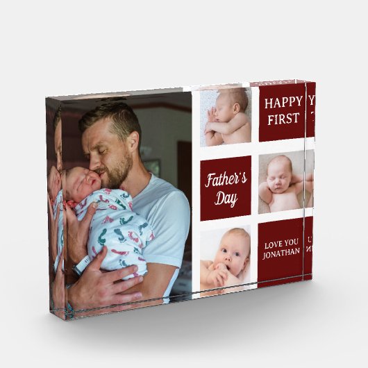 Collage Photos First Father's Day Fotoblock (Links)