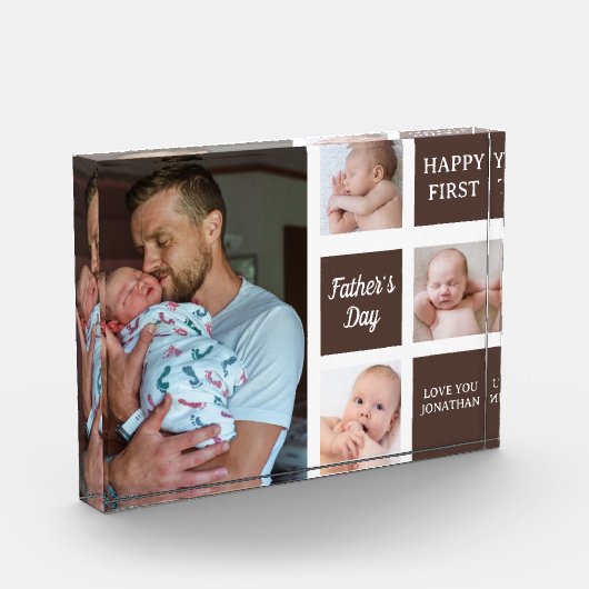 Collage Photos First Father's Day Fotoblock (Links)
