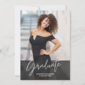 Collage Photos Modern and Minimalist Graduation Einladung (Vorderseite)