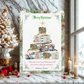 Collage Pine Needle Feiertagskarte