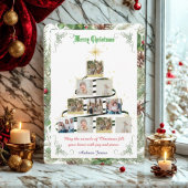 Collage Pine Needle Feiertagskarte