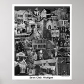 Collage Poster, Saint Clair Michigan Poster (Vorne)