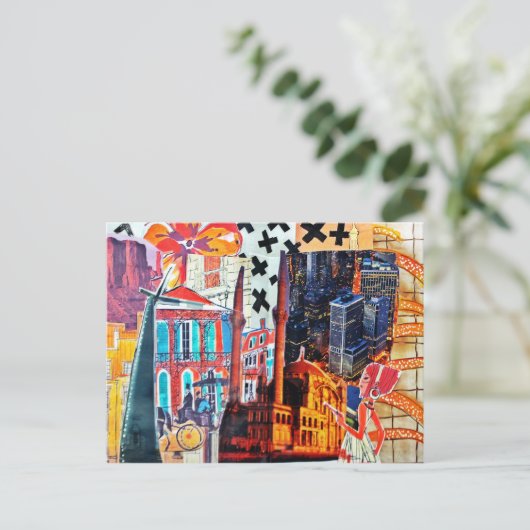 Collage Postkarte (Stehend Vorderseite)