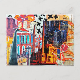 Collage Postkarte