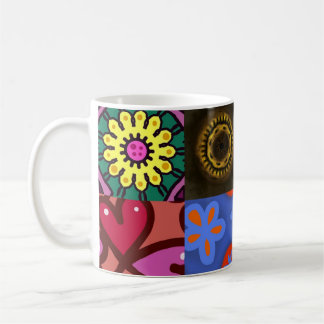 Collage Print Kaffeetasse