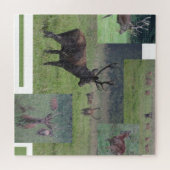 Collage Puzzle: Naturpark Lelystad RED DEER Puzzle (Horizontal)