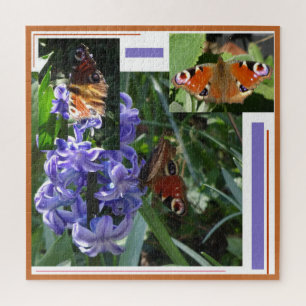 Collage Puzzle: Pfauenschmetterling Puzzle