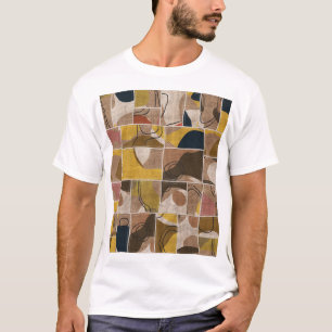Collage Quilt: Mixed Print. T-Shirt