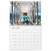 Collage - Retro Fiction Calendar Kalender (Mär 2026)