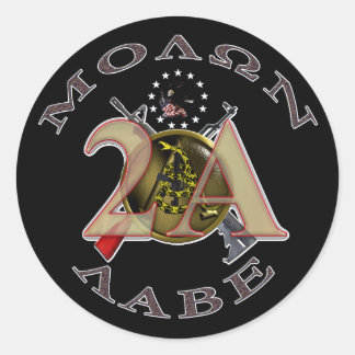 Collage Runder Aufkleber