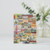 Collage San Francisco Postkarte (Stehend Vorderseite)