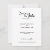 Collage Save the Date Wedding Verlobung Foto Ankündigung (Rückseite)