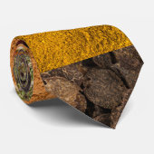 Collage Set von Gewürzen und Lebensmittelzutaten Krawatte (Gerollt)