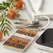 Collage Set von Gewürzen und Lebensmittelzutaten Schlüsselanhänger (Vorderseite rechts)