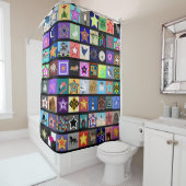 Collage Shower Vorhang (Beispiel)