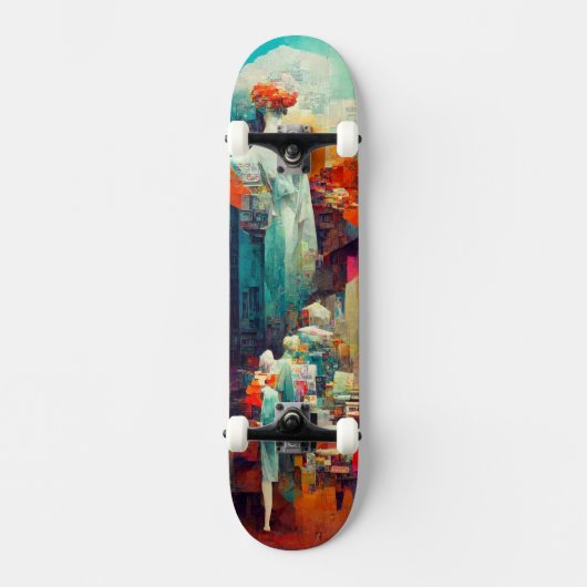 Collage Skateboard - Maßgeschneidertes Design (Vorderseite)