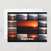Collage Sunset Postkarte (Vorne/Hinten)
