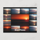 Collage Sunset Postkarte (Vorderseite)