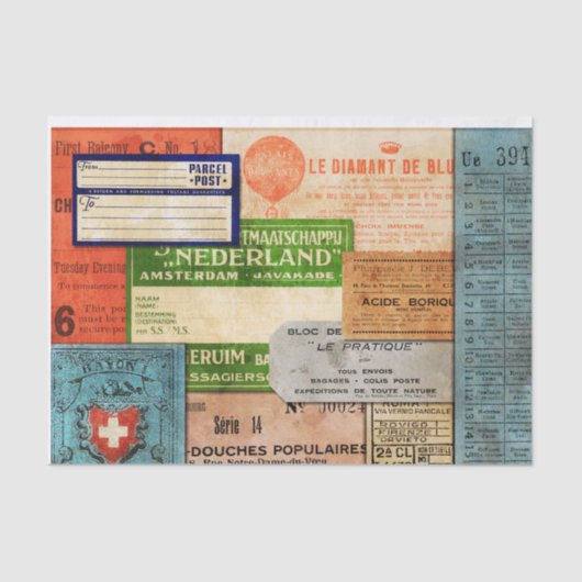 Collage Tissue Paper Seidenpapier (Vorderseite)